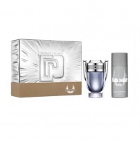 INVICTUS 100ML GIFT SET 2PC EDT SPRAY FOR MEN BY PACO RABANNE